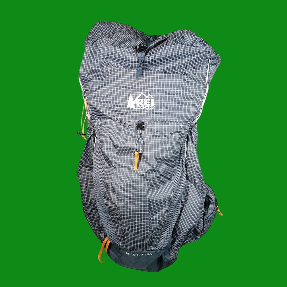 REI Co-op Flash Air 50 Hiking Backpacking Pack Mens Large Gray Ripstop